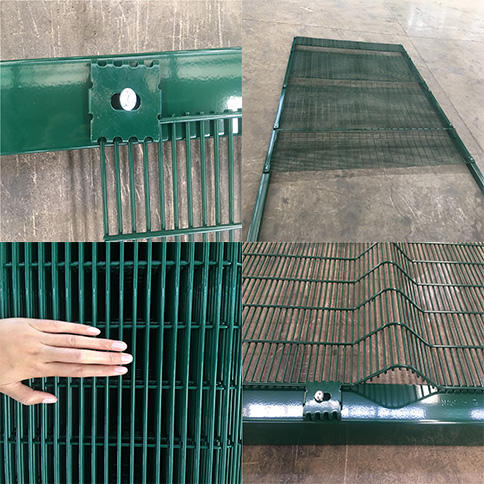 South Africa Clearvu Prison Fence Panels 358 Wire Mesh Anti-Climb High Security Fencing