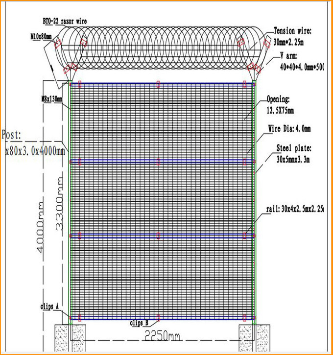 358 welded wire mesh fence 3
