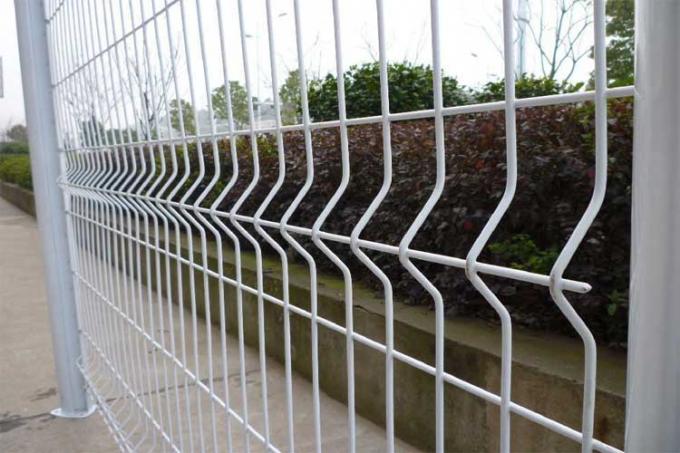4mm Metal Mesh Fences Galvanized Wire And Pvc Coated 3d Bending 0