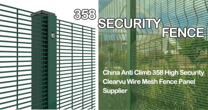Hot sale galvanized high security anti climb wire mesh 358 fence