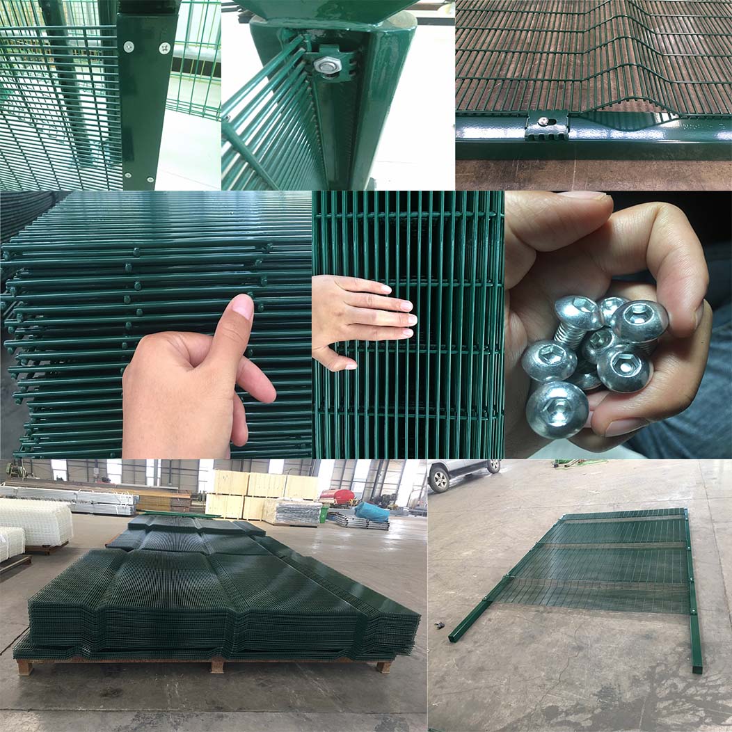 South Africa Clearvu Anti Climb Prison Fence Panels 358 Wire Mesh Anti-Climb High Security Fencing