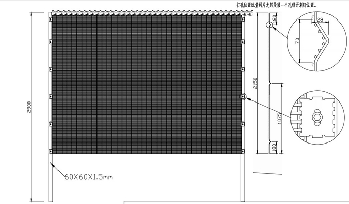 Factory Direct Sales Mesh 358 Anti-Climb Prison High Security Clips Fence