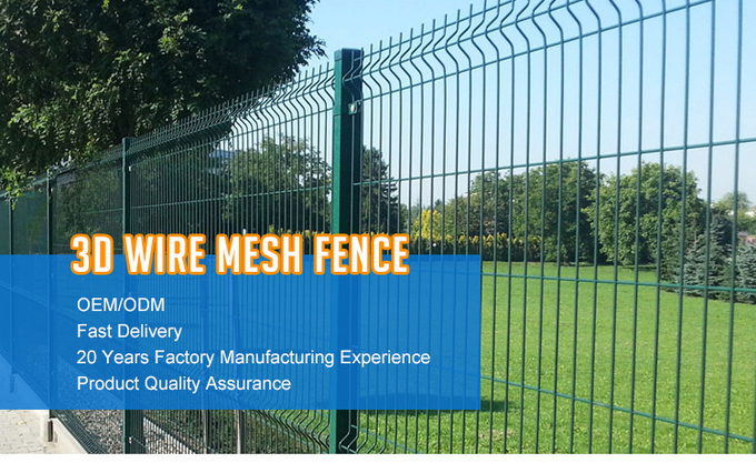 PVC coated Wire Mesh Fencing Panels NYLOFOR 3D Brand 0