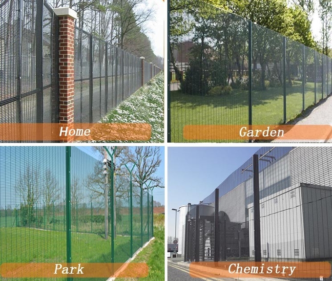 Anti Climb Security Fence / ClearVu Security Fence For House Garden Prison Airport 5