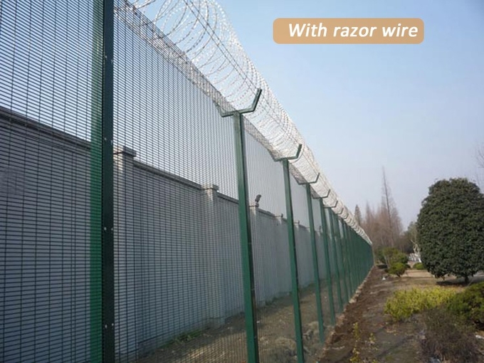 Anti Climb Security Fence / ClearVu Security Fence For House Garden Prison Airport 12