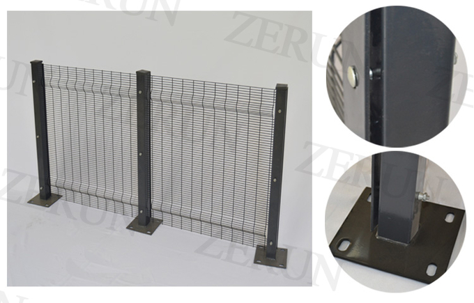 anti-climbing fence clearvu 358 security fence,low price invisible security pvc coated clearvu 358 fence