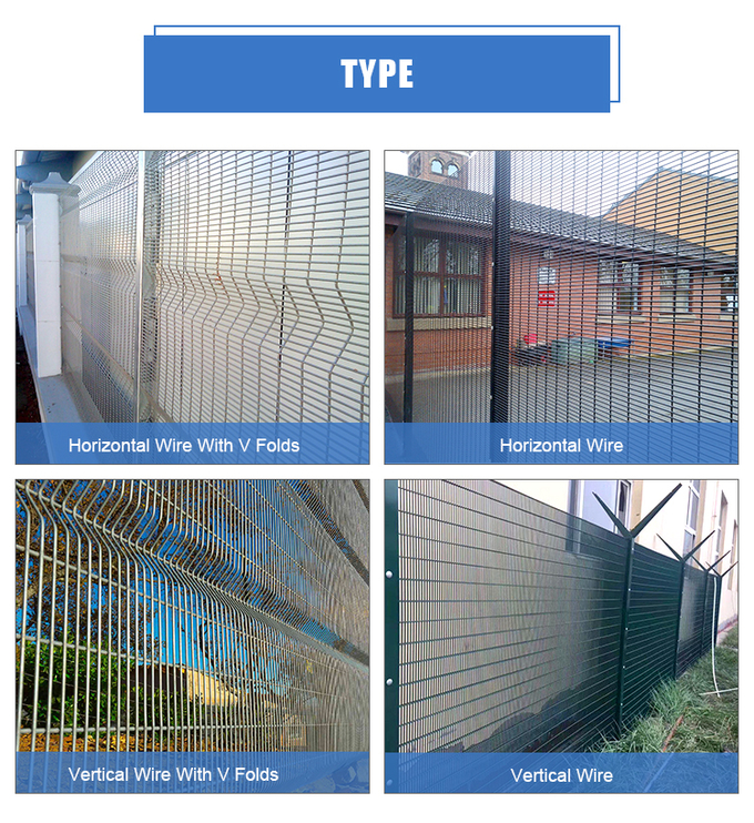 Small mesh aperture clearvu 358 mesh fence