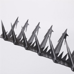 Wall spikes perimeter security applications